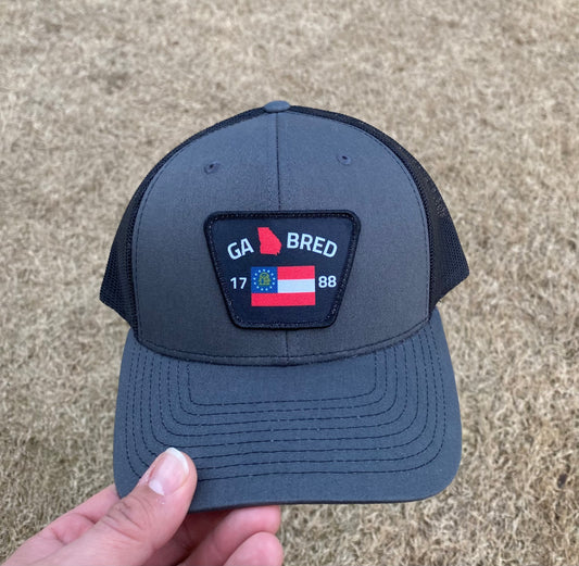 1788 GA CREST HAT (Charcoal/Black)