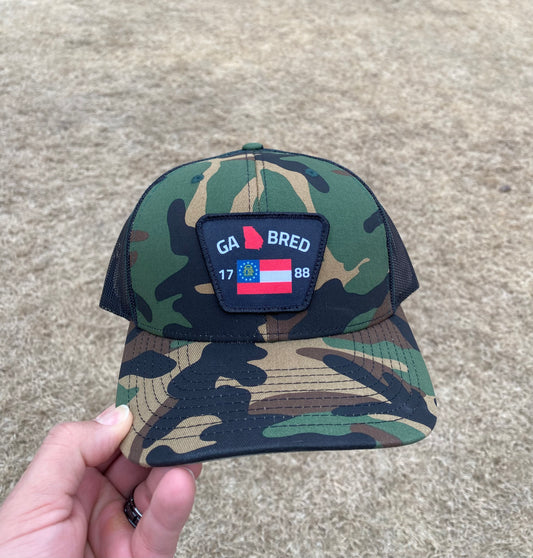 1788 GA CREST HAT (Camo/Black)