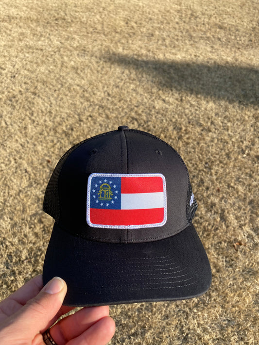 GEORGIA FLAG HAT (Black)